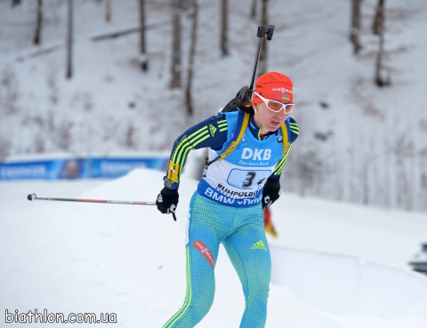 BILOSYUK Olena. Ruhpolding 2016. Ukraine triumps in the relay