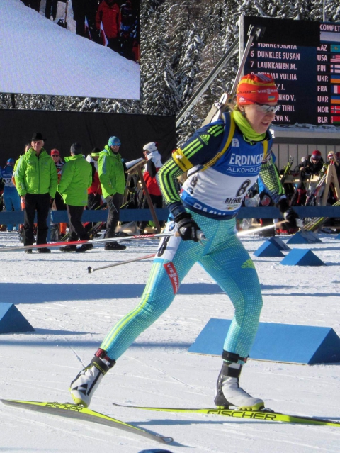 DZHIMA Yuliia. Antholz 2016. Sprint. Women