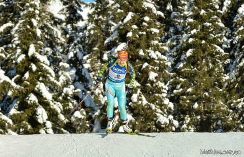 DZHIMA Yuliia. Antholz 2016. Sprint. Women