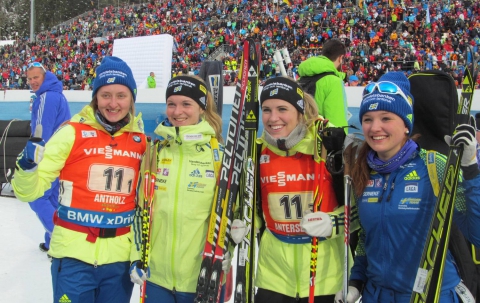 ANDERSSON Ingela, , BRORSSON Mona, , NILSSON Emma, , PERSSON Linn. Antholz 2016. Relays