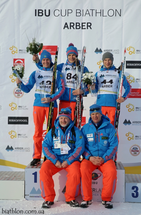 PASHCHENKO Petr, , SHOPIN Yury, , ELISEEV Matvey. Arber 2016. IBU Cup