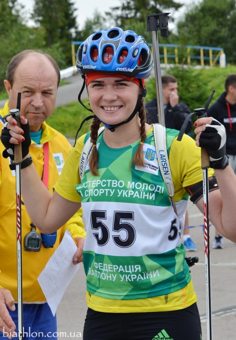 BRYKAYLO Mariana. Junior summer championship of Ukraine 2016. Tysovets. Sprint