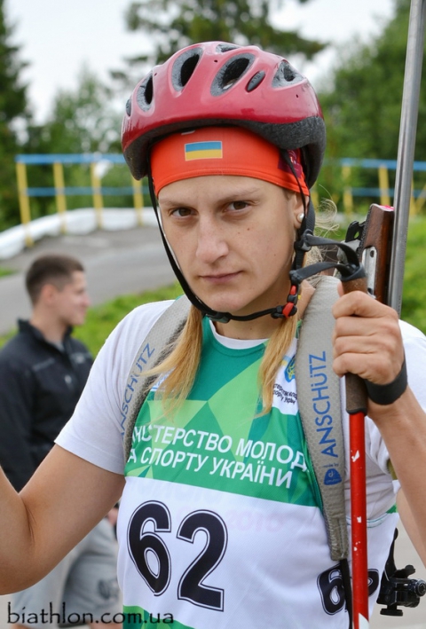 PISCHENKO Viktoria. Junior summer championship of Ukraine 2016. Tysovets. Sprint