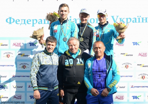 SEMENOV Serhiy, , LESYUK Taras, , TSYMBAL Bogdan. Ukrainian Summer Championship 2016. Mass start