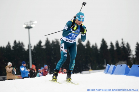SEMERENKO Vita. Oberhof 2018. Vita Semerenko 3rd in pursuit