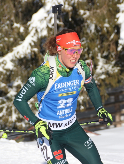 DAHLMEIER Laura. Antholz 2018. Sprint. Women