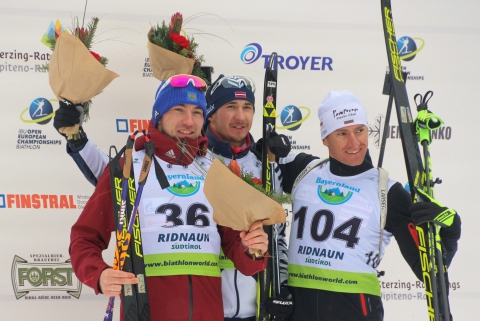 ANEV Krasimir, , RASTORGUJEVS Andrejs, , LOGINOV Alexandr. Ridnaun 2018. Sprints