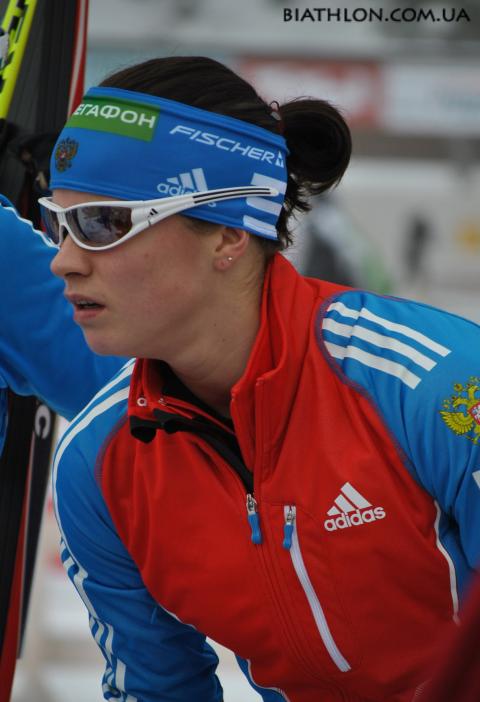 SLEPTSOVA Svetlana. Hochfilzen 2011. Relay. Women