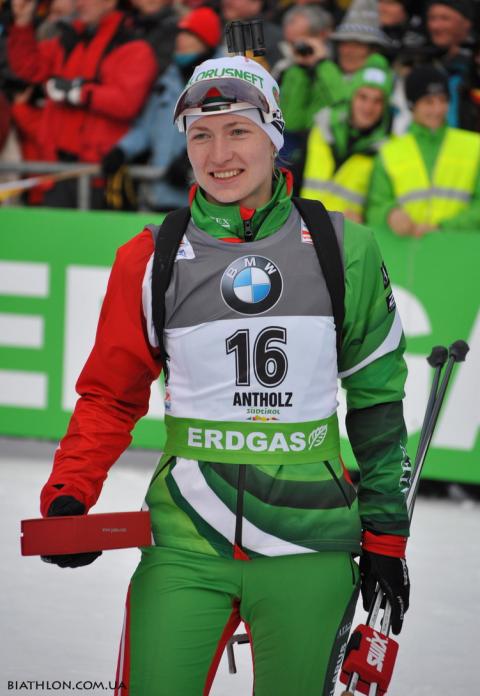 DOMRACHEVA Darya. Antholz 2012. Sprint. Women