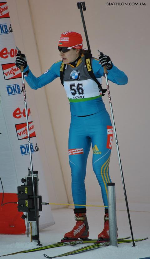BURDYGA Natalya. Antholz 2012. Sprint. Women