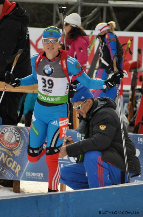 SLEPTSOVA Svetlana. Antholz 2012. Sprint. Women