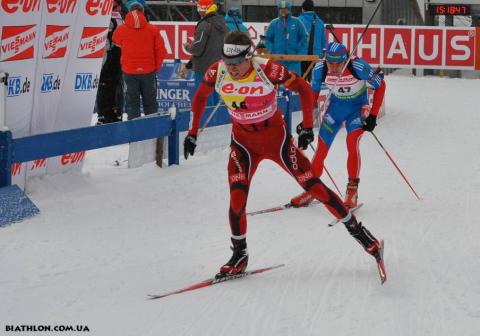 SVENDSEN Emil Hegle, , SHIPULIN Anton. Antholz 2012. Sprint. Men