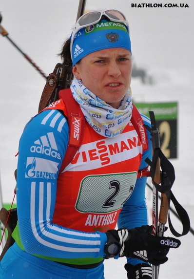 SLEPTSOVA Svetlana. Antholz 2012. Relay. Women