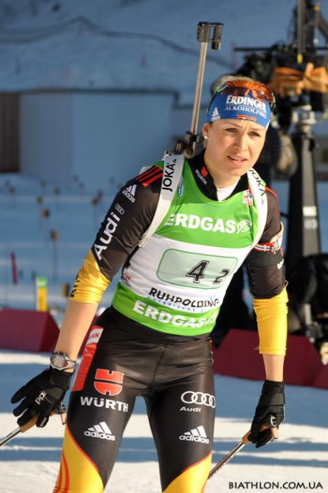 NEUNER Magdalena. Ruhpolding 2012. Mixed relay