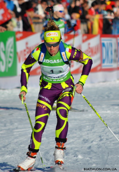 DORIN HABERT Marie. Ruhpolding 2012. Mixed relay