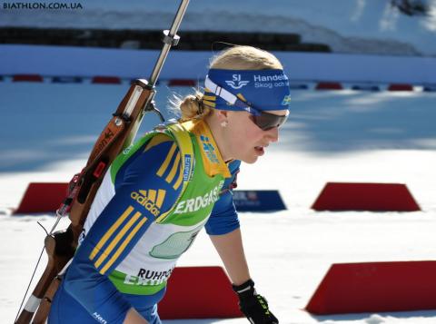 EKHOLM Helena. Ruhpolding 2012. Mixed relay