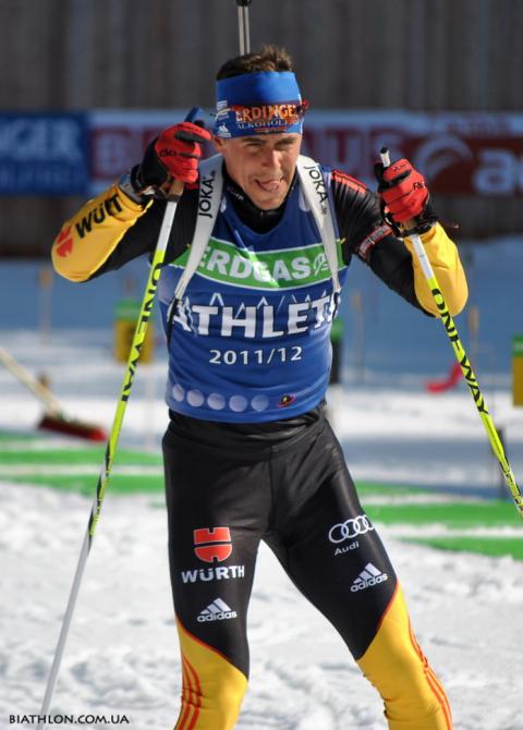 GREIS Michael. Ruhpolding 2012. Official training