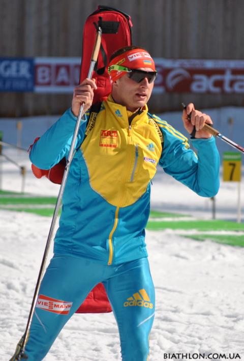 BEREZHNOY Oleg. Ruhpolding 2012. Official training