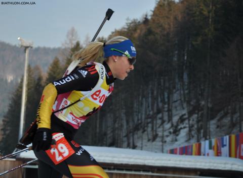 NEUNER Magdalena. Ruhpolding 2012. Sprint. Women