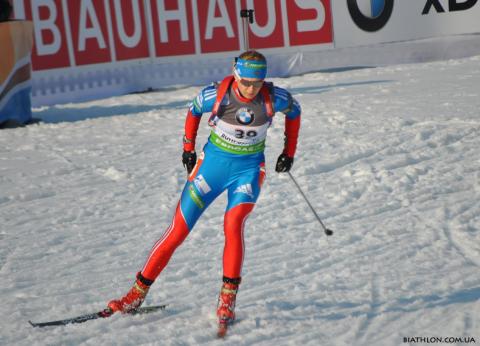 VILUKHINA Olga. Ruhpolding 2012. Sprint. Women
