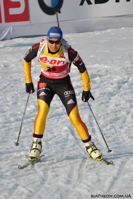 NEUNER Magdalena. Ruhpolding 2012. Sprint. Women