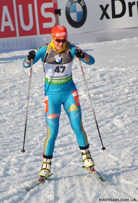 DZHIMA Yuliia. Ruhpolding 2012. Sprint. Women
