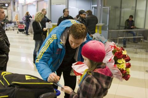 DERYZEMLYA Andriy. Meeting the national team of Ukraine