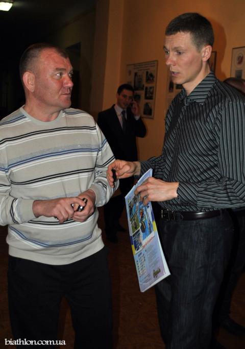DERYZEMLYA Andriy, , ZUBRILOV Roman. Meeting with the national team of Ukraine in Chernihiv