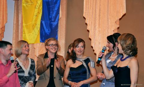 LEMESH Nina, , SEMERENKO Valj, , BILOSYUK Olena, , BURDYGA Natalya, , DZHIMA Yuliia. Meeting with the national team of Ukraine in Chernihiv