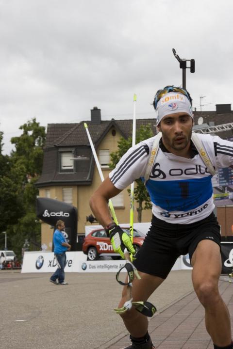 FOURCADE Martin. City biathlon in Puettlingen 2012 (qualification)