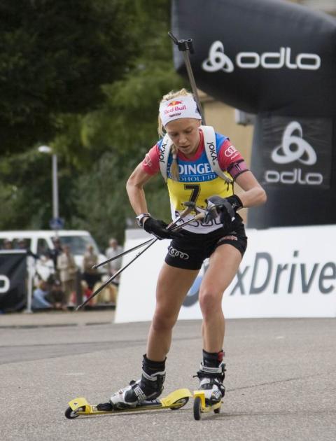 NEUREUTHER Miriam. City biathlon in Puettlingen 2012 (finals)