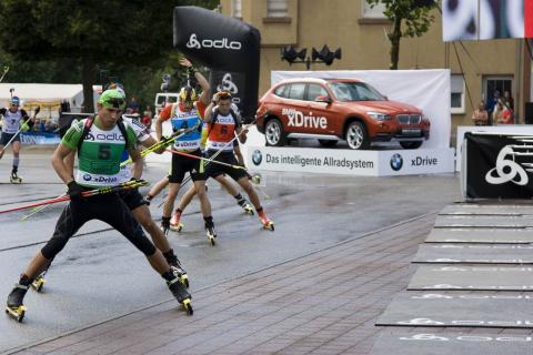 SHIPULIN Anton. City biathlon in Puettlingen 2012 (finals)