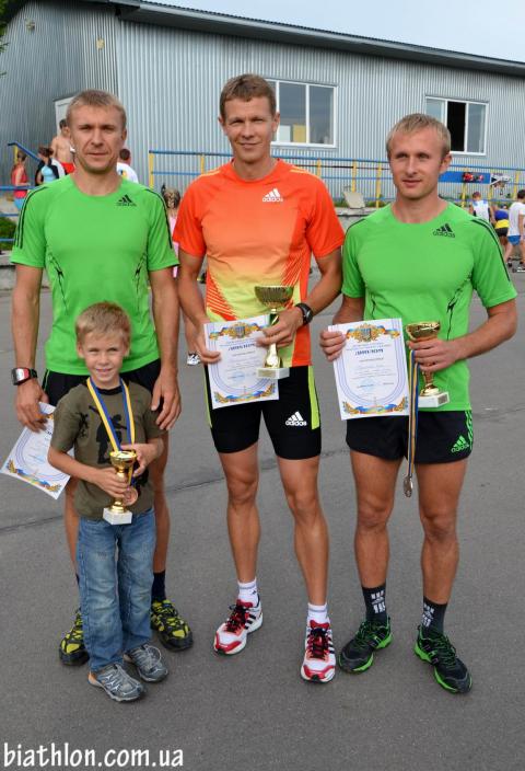 BEREZHNOY Oleg, , BILANENKO Olexander, , DERYZEMLYA Andriy. Summer open championship of Ukraine 2012. Sprint. Awards Ceremony