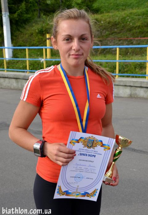 PETRENKO Iryna. Summer open championship of Ukraine 2012. Sprint. Awards Ceremony