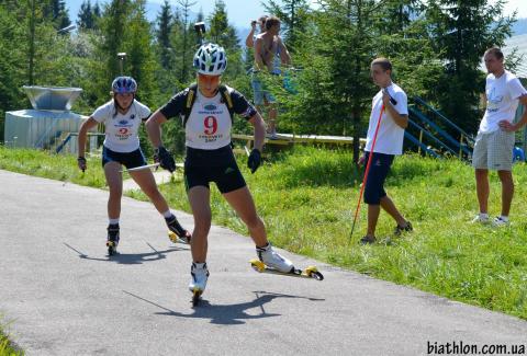 SEMERENKO Valj, , PETRENKO Iryna. Summer open championship of Ukraine 2012. Pursuit. Women