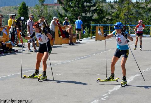 SUPRUN Inna, , DZHIMA Yuliia. Summer open championship of Ukraine 2012. Pursuit. Women