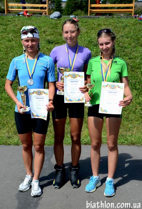 TRACHUK Tatiana, , BONDAR Yana, , GYLENKO Alla. Summer open championship of Ukraine 2012. Mass. Women