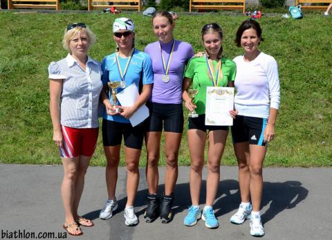 PETROVA Olena, , TSERBE NESSINA Valentina, , TRACHUK Tatiana, , BONDAR Yana, , GYLENKO Alla. Summer open championship of Ukraine 2012. Mass. Women