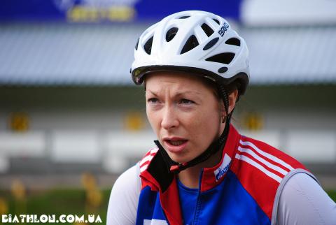 FROLINA Anna. Ufa 2012. Summer world biathlon championship. Mixed relay