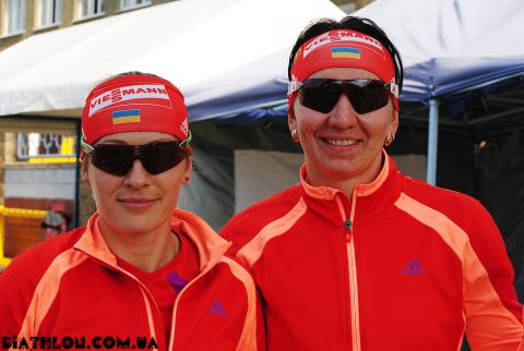 BILOSYUK Olena, , BURDYGA Natalya. Ufa 2012. Summer world biathlon championship. Mixed relay