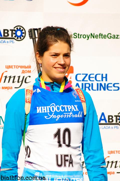 KALINA Olga. Ufa 2012. Summer world biathlon championship. Sprints