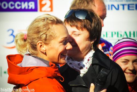 BOGALIY-TITOVETS Anna, , ZAITSEVA Olga. Ufa 2012. Summer world biathlon championship. Pursuits