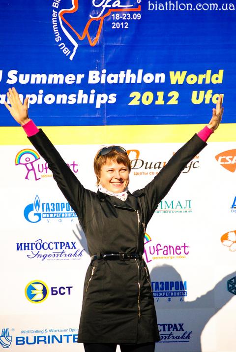 BOGALIY-TITOVETS Anna. Ufa 2012. Summer world biathlon championship. Pursuits