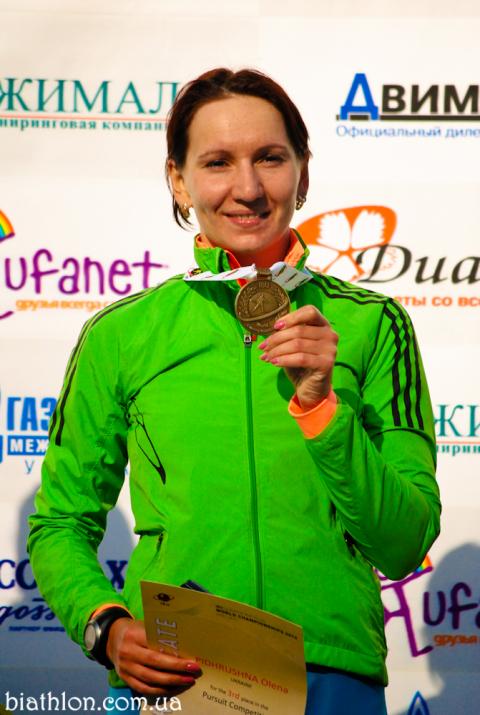 BILOSYUK Olena. Ufa 2012. Summer world biathlon championship. Pursuits