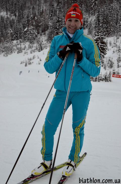 BILOSYUK Olena. Hochfilzen 2012. Sprint. Women