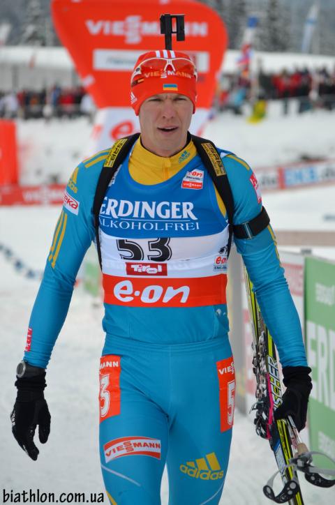 DERYZEMLYA Andriy. Hochfilzen 2012. Sprint. Men