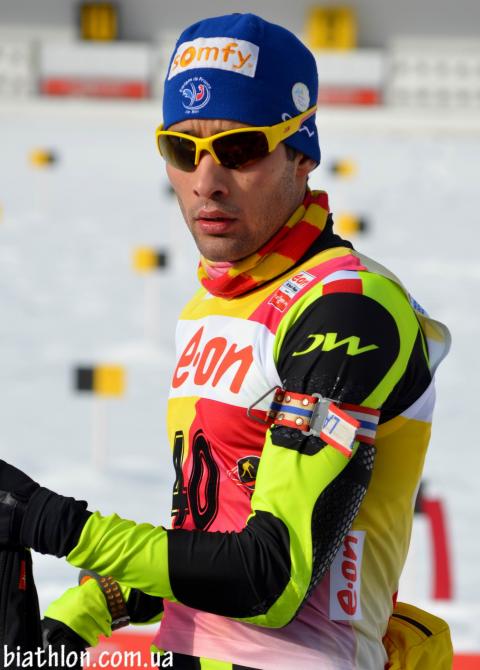 FOURCADE Martin. Antholz 2013. Sprint. Men