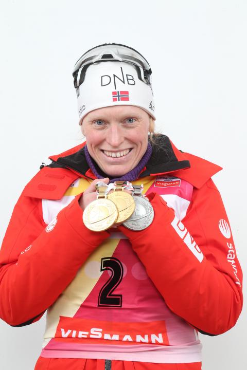 BERGER Tora. Nove Mesto 2013. Medalists of the pursuit races