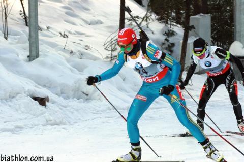 GASPARIN Selina, , BILOSYUK Olena. Khanty-Mansiysk 2013. Sprint. Women
