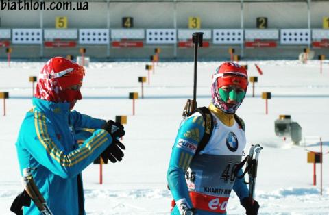 SEMERENKO Valj, , SEMERENKO Vita. Khanty-Mansiysk 2013. Sprint. Women